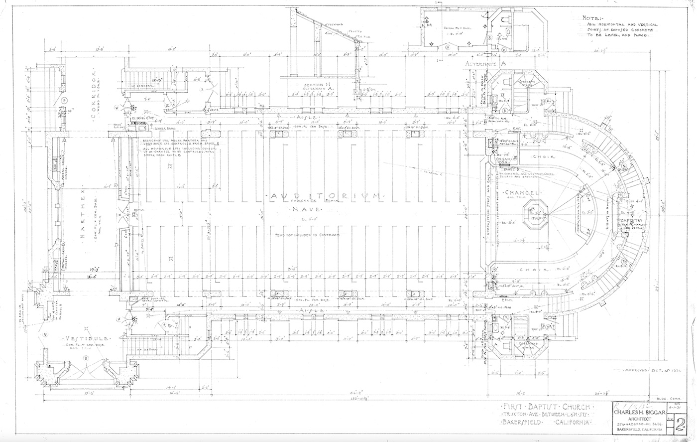 Original architectural plans